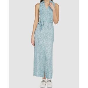 NWT Michael Kors Blue Collared Midi Shirt Dress, Women’s Medium